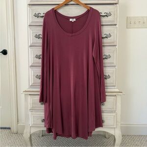 Soft Bamboo Relaxed Long Sleeve Dress